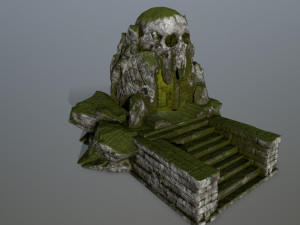 skull cave 3D Модель