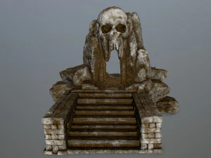 jaskinia czaszki Model 3D