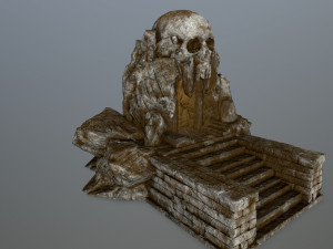 skull cave 3D 模型