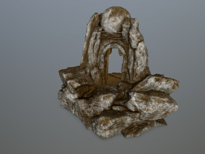skull cave 3D 模型