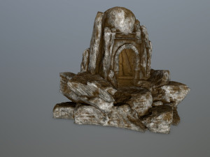skull cave 3D 模型