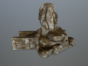 skull cave 3D 模型