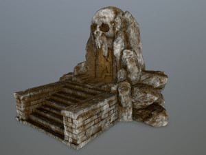 skull cave 3D 模型