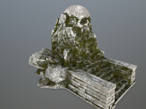 skull cave Model 3D