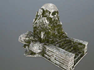 skull cave 3D Model