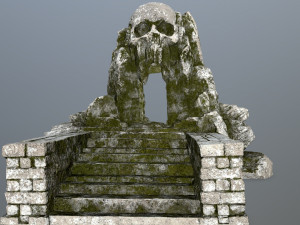 skull cave Model 3D
