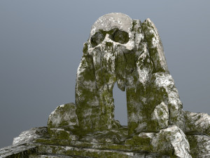 skull cave Model 3D