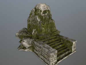 skull cave 3D Модель