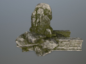 skull cave 3D Модель