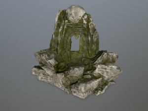 skull cave 3D Модель