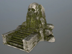 skull cave 3D Model