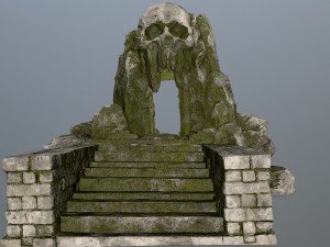 skull cave 3D Модель