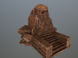 skull cave 3Dモデル