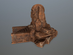 skull cave 3Dモデル