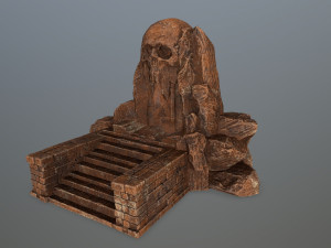 skull cave 3Dモデル