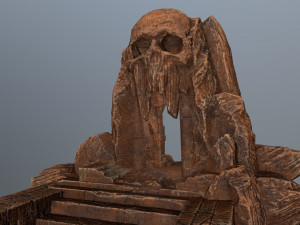 skull cave 3Dモデル