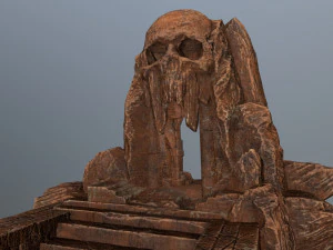 skull cave 3D Model