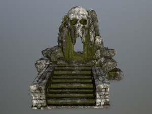skull cave Model 3D