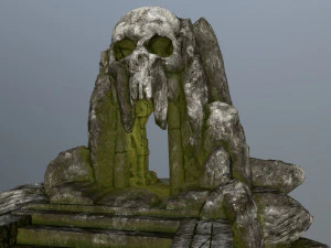 skull cave 3D Model