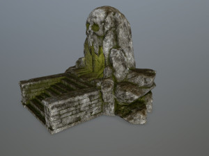 skull cave 3D Модель