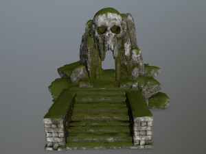 skull cave Modelo 3D