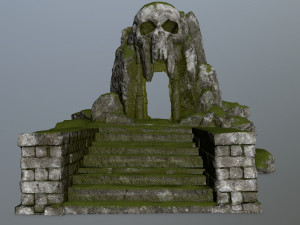 skull cave 3D Model