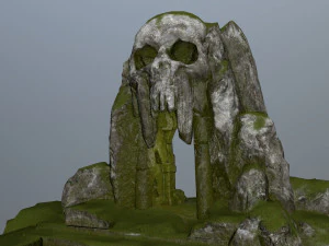 skull cave 3D Model