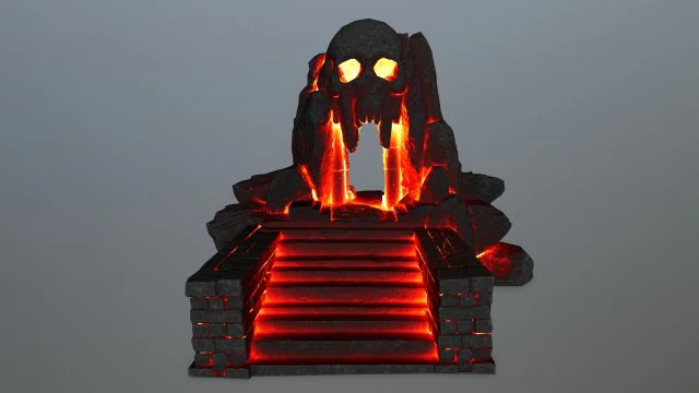 skull cave 3D Model .c4d .max .obj .3ds .fbx .stl .blend 