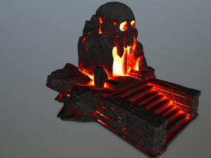 skull cave Modèle 3D