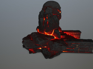 skull cave Modèle 3D