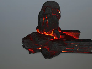 skull cave 3D Model