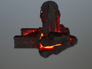 skull cave Modèle 3D