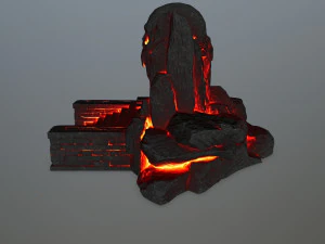 skull cave 3D Model