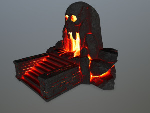 skull cave Modèle 3D