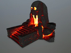 skull cave 3D Model