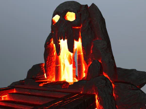 skull cave 3D Model