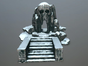 skull cave 3D Model