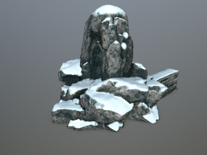 skull cave 3D 모델