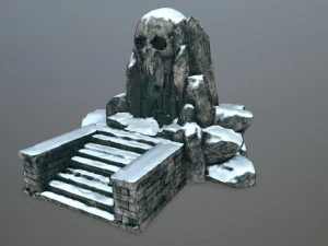 skull cave 3D Model