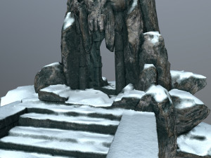 skull cave 3D 모델