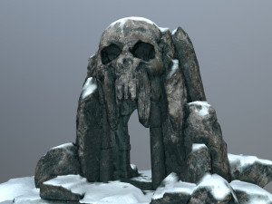 skull cave 3D 모델