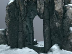 skull cave 3D 모델