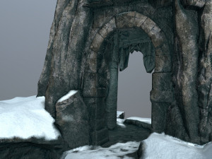 skull cave 3D 모델