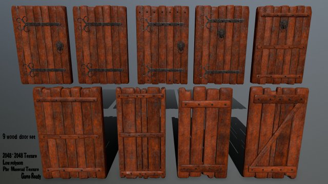doors Model 3D .c4d .max .obj .3ds .fbx .stl .blend