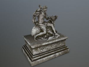 neptunestatue Modelo 3D