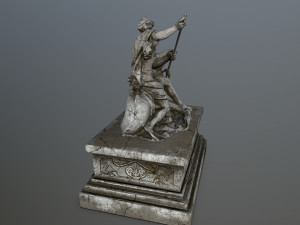 neptunestatue Modelo 3D