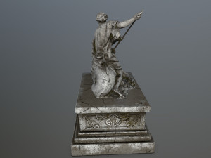 neptunestatue Modelo 3D