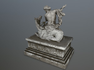 neptunestatue Modelo 3D