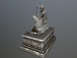neptunestatue Modelo 3D