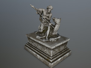neptunestatue Modelo 3D